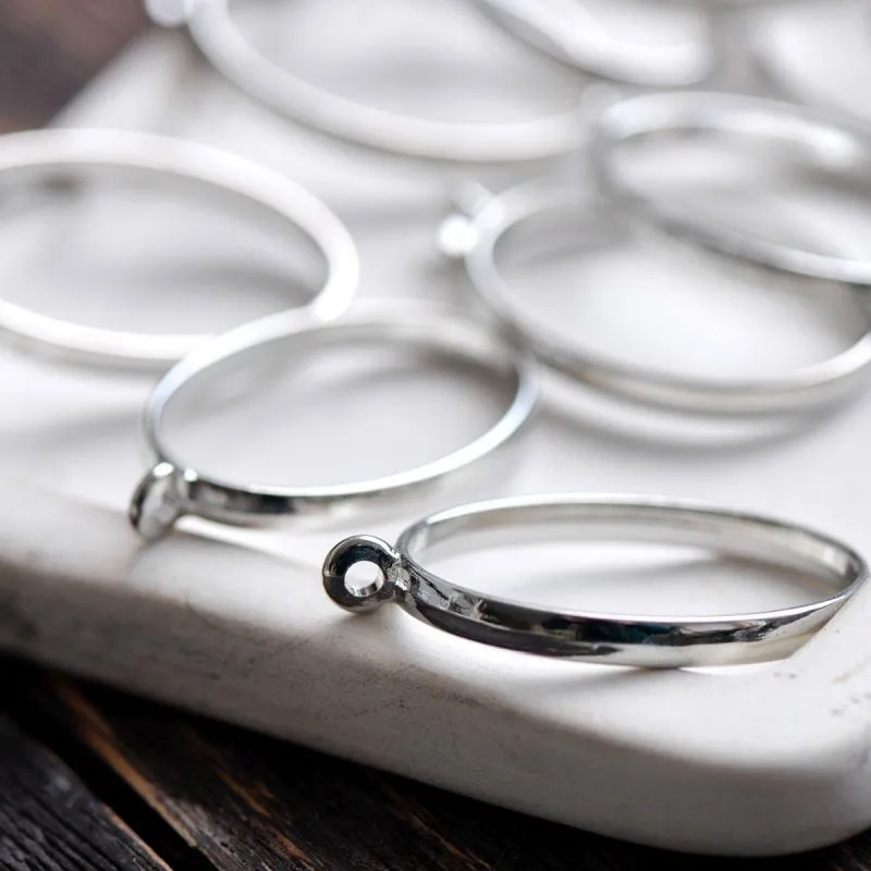 сеттинг-рамка "эллипс", цвет платина, 39x23.8x3.5 мм