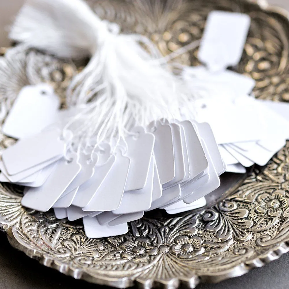 ярлык на тесьме, теги, 23х13 (уп 100 шт)