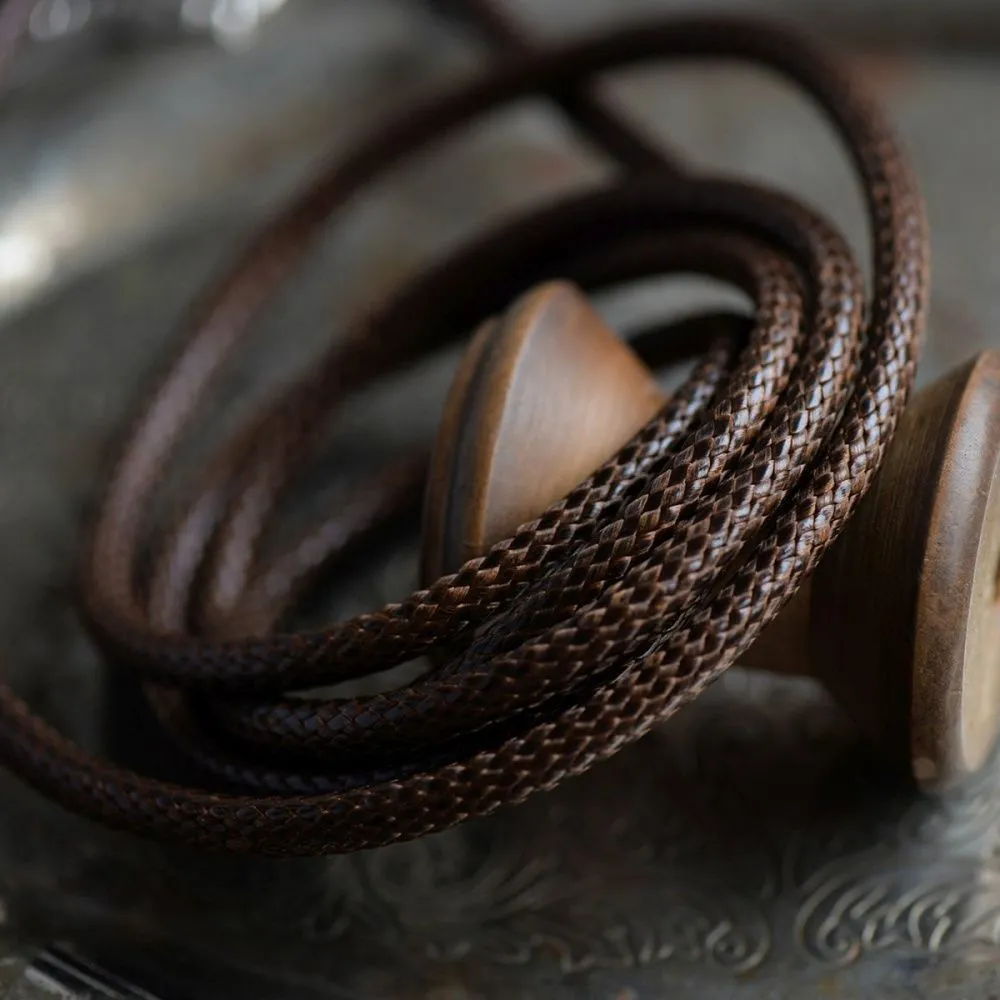 шнур вощеный, цвет коричневый, 5 мм