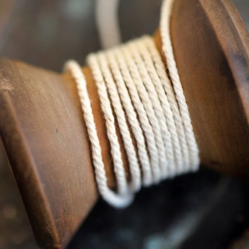 шпагат хлопковый, цвет бежевый, 1 мм