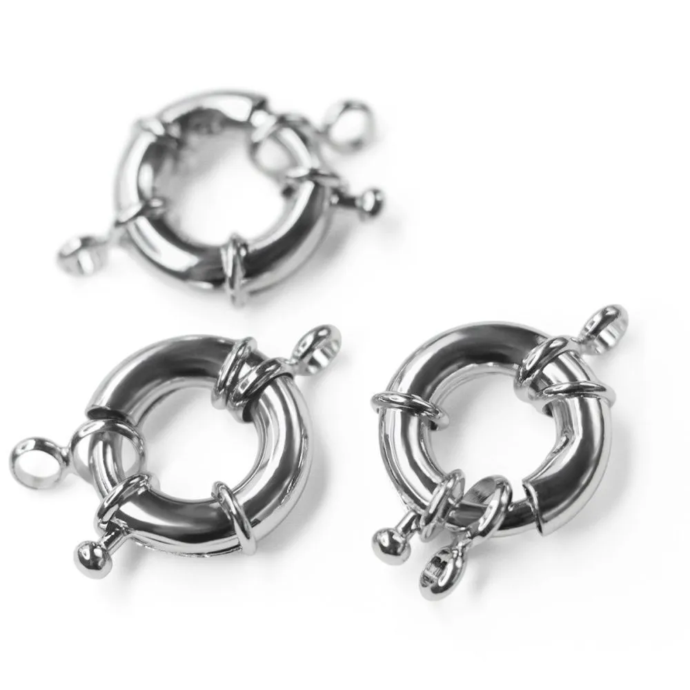 Замочки замочек-кольцо, цвет платина, 17.5x6 мм