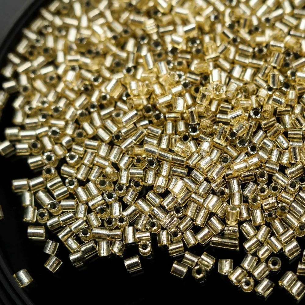 бисер "радуга", рубка, цвет светлое золото (уп 7 г)