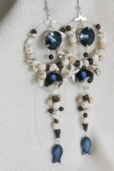 Серьги "Морской бриз"