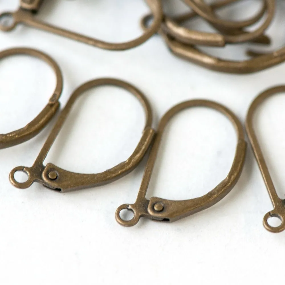 швензы "кристи", цвет античная бронза, 17.5х10х2 мм