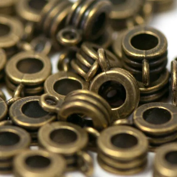 бейл "бублик", цвет античная бронза, 12х8х5 мм