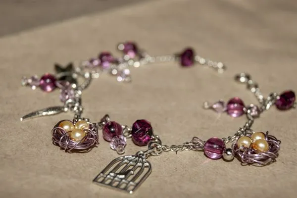 Браслет на цепочке «Парламент птиц»