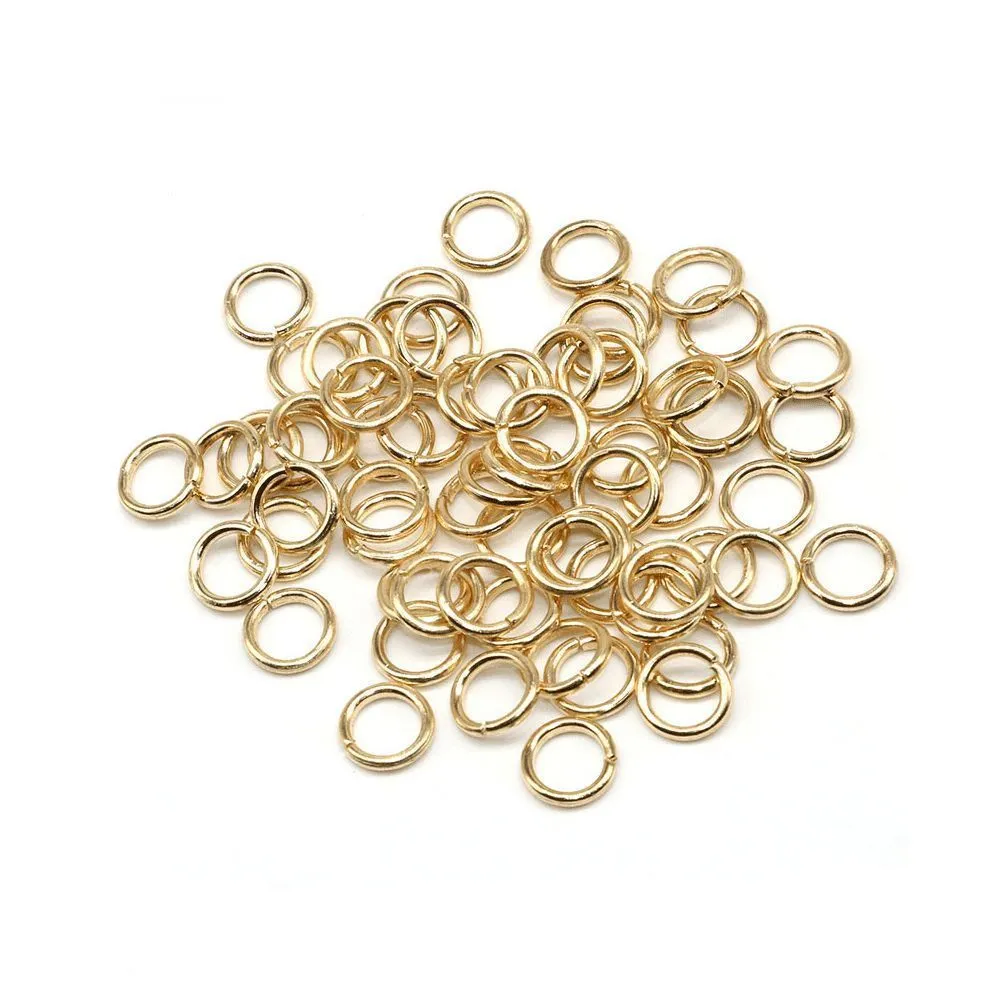 колечко соединительное 6, 304 stainless steel, позолота, 6 мм (100 шт+/-10 шт)