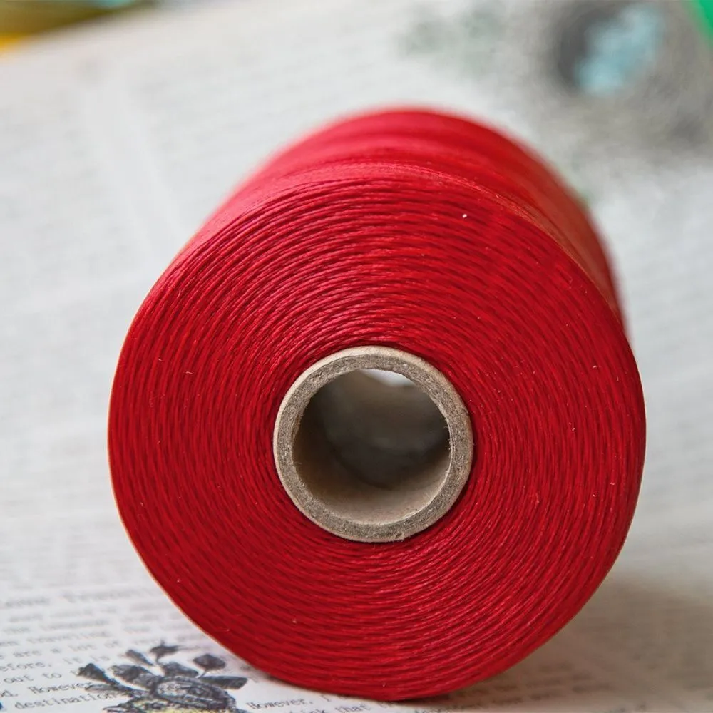 шнур вощеный, цвет красный, 1х0.5 мм