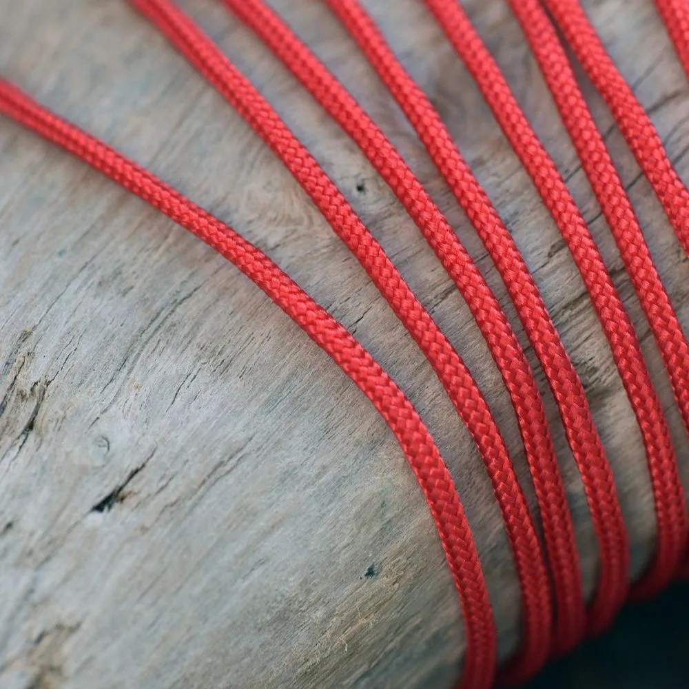 шнур нейлоновый, цвет красный, 1.5 мм  