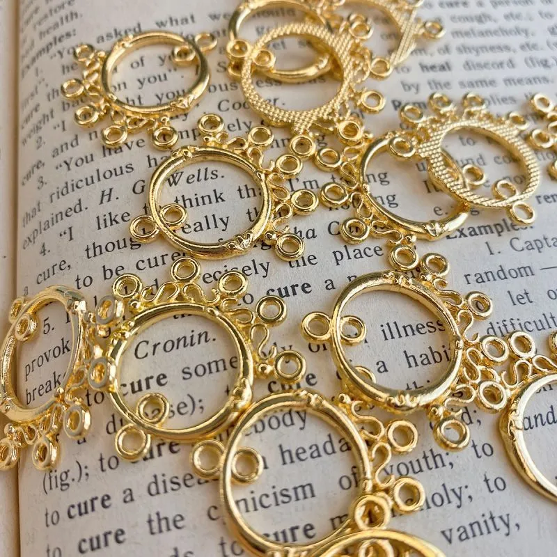 коннектор "каори", цвет золото, 26x25x3 мм