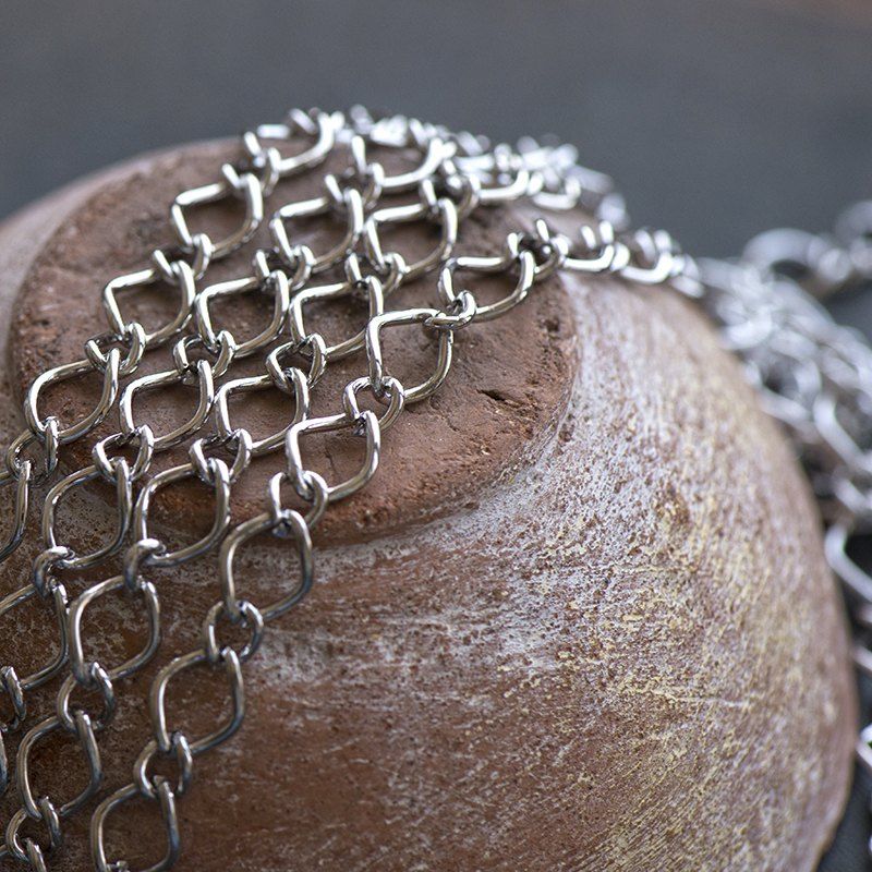 цепочка "контур", цвет платина, звено 10x7x6х4 мм