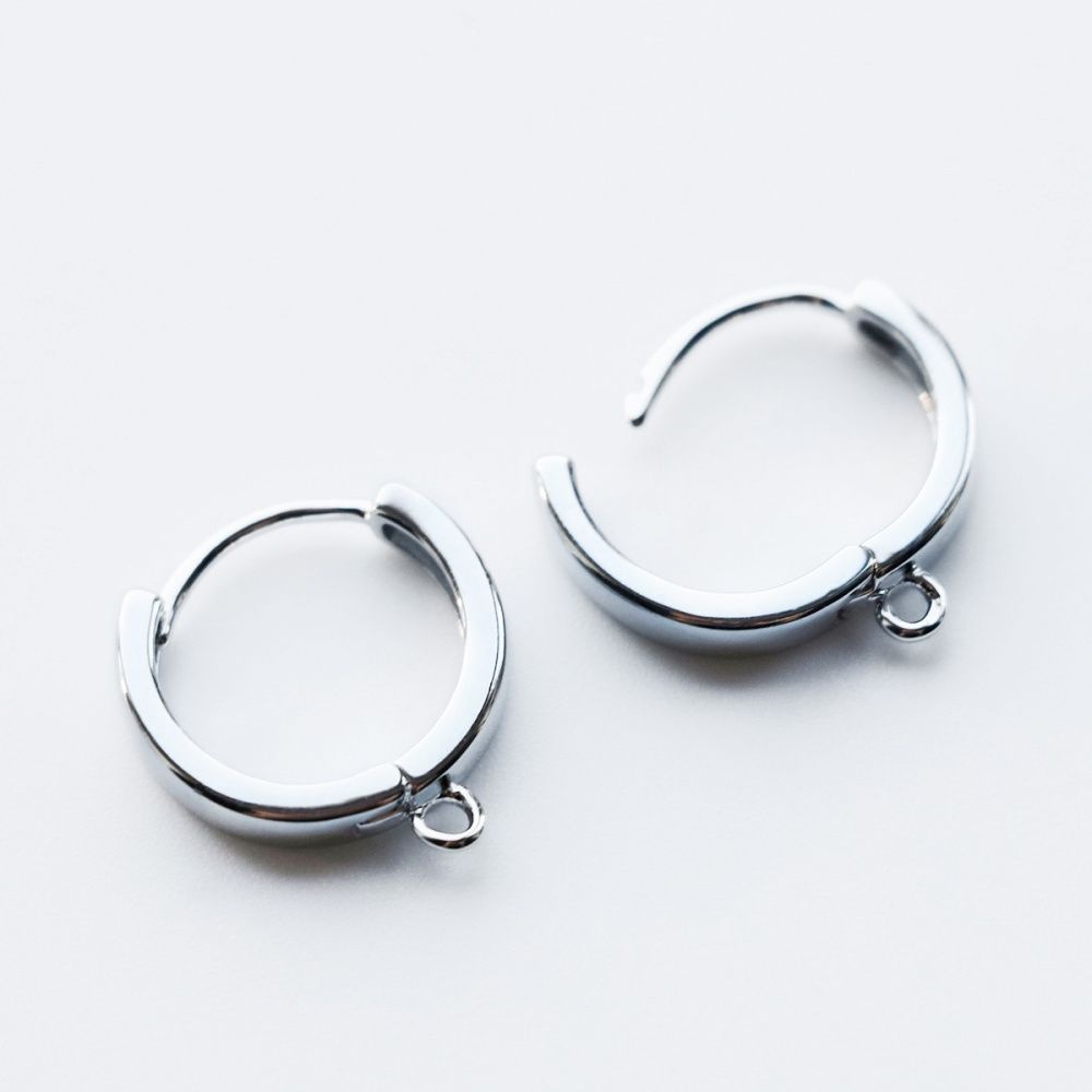 швензы "ринг", покрытие платиной, 17x15x3 мм 