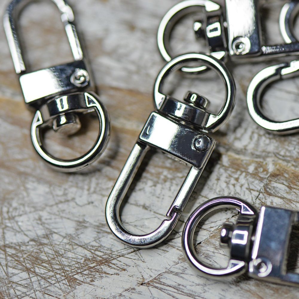 карабин "арка", цвет платина, для брелоков, 34x14x6.5 мм