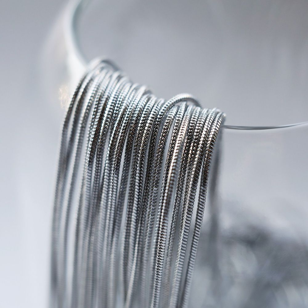 цепочка "снейк 304", цвет стальной, толщина 1.2 мм