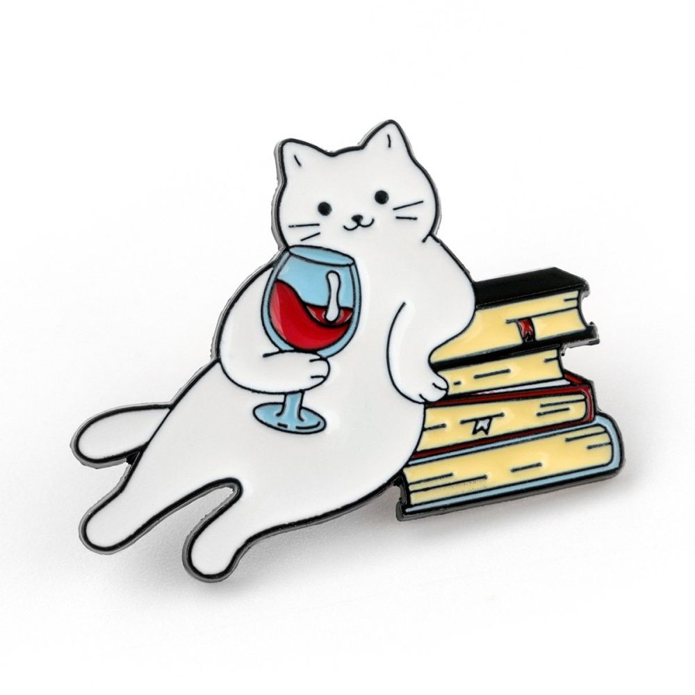 значок металл "котелье", эмаль, цвет белый, 26x35x1.5 мм