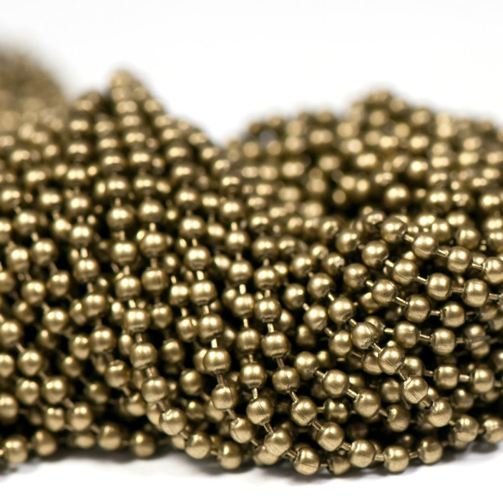 цепочка "шарик", цвет античная бронза, шарик 2 мм