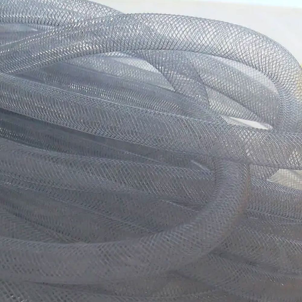 ювелирная сетка, пластик, цвет серый, диаметр 16 мм