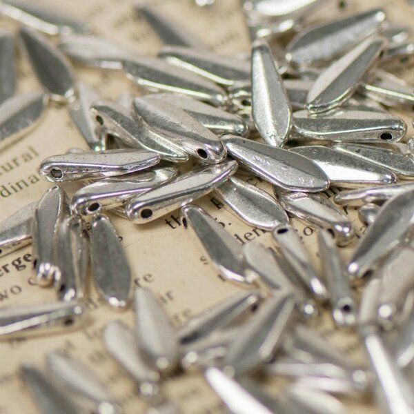 подвеска металлическая "дагер", цвет античное серебро, 15.5x5x2 мм