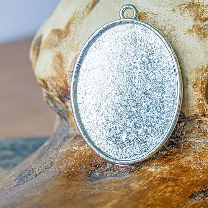 сеттинг овальный "торн", цвет платина, 48x34x3 мм