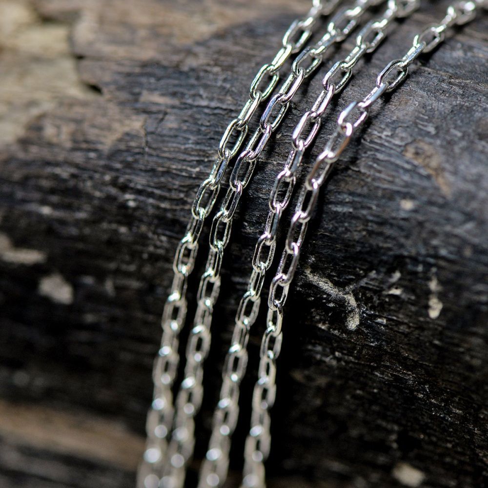 цепочка "лариат", цвет серебро, звено 4x2x0.5 мм