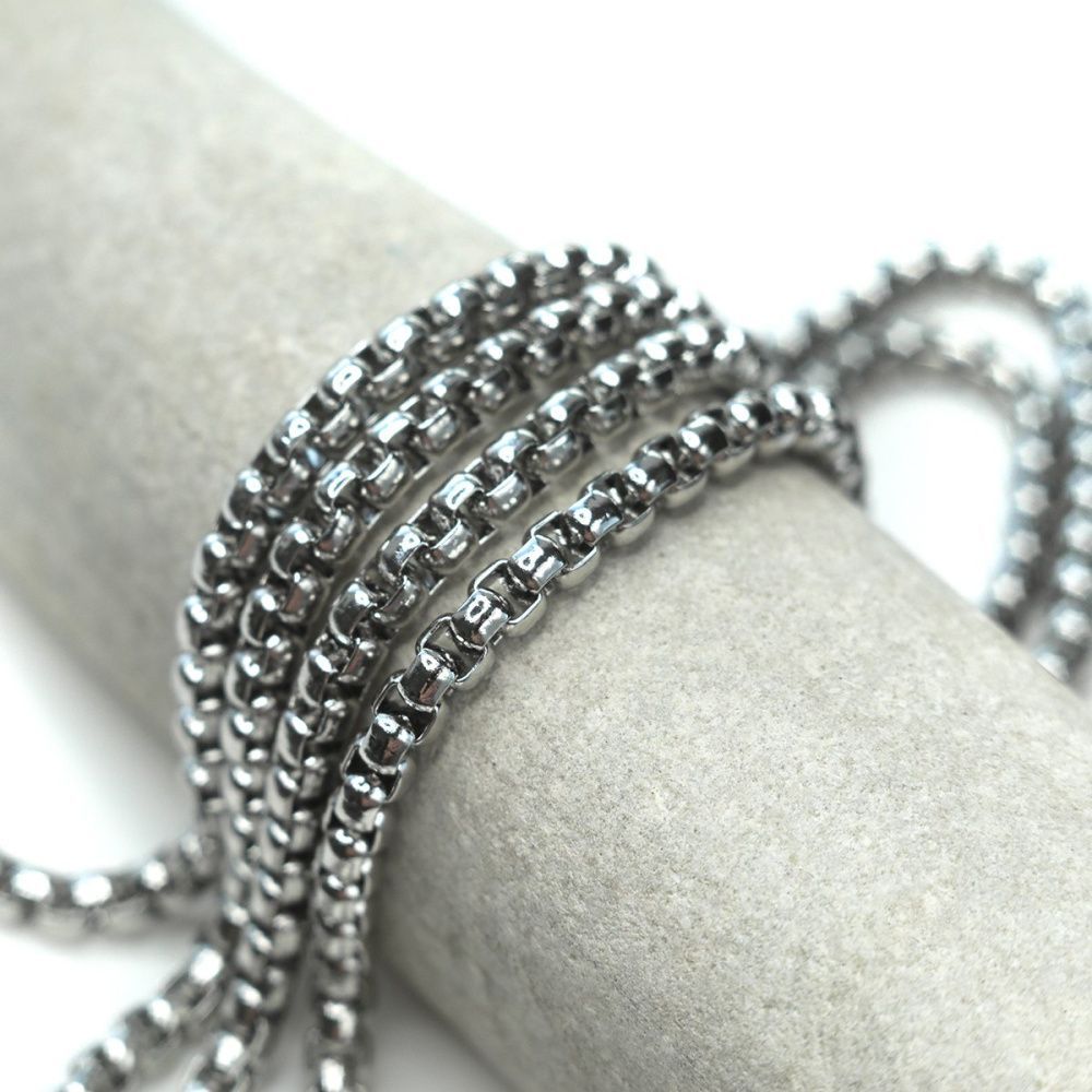 цепочка "баскет 304", цвет стальной, звено 6x5x3.5 мм