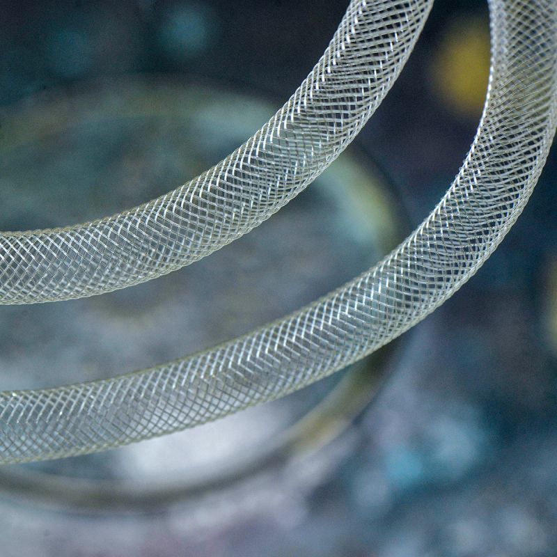 ювелирная сетка, пластик, цвет айвори, диаметр 8 мм