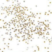 Стразы ювелирные, стекло, цвет Crystal, 0.9-1 мм (уп 1440 шт)