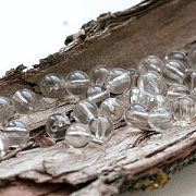 Бусина, акрил 8, цвет прозрачный, 8 мм