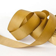 Лента репсовая, цвет горчичный, ширина 25 мм