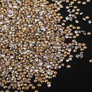 Стразы ювелирные, стекло, цвет Crystal, 0.9-1 мм (уп 1440 шт)