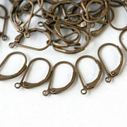 Швензы "Кристи", цвет античная бронза, 17.5х10х2 мм