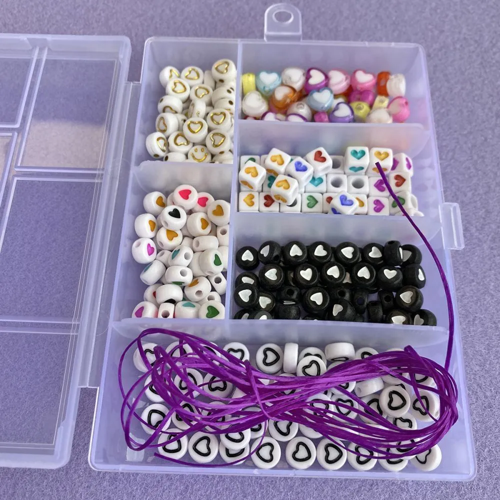 набор бусин в органайзере "виолетта"