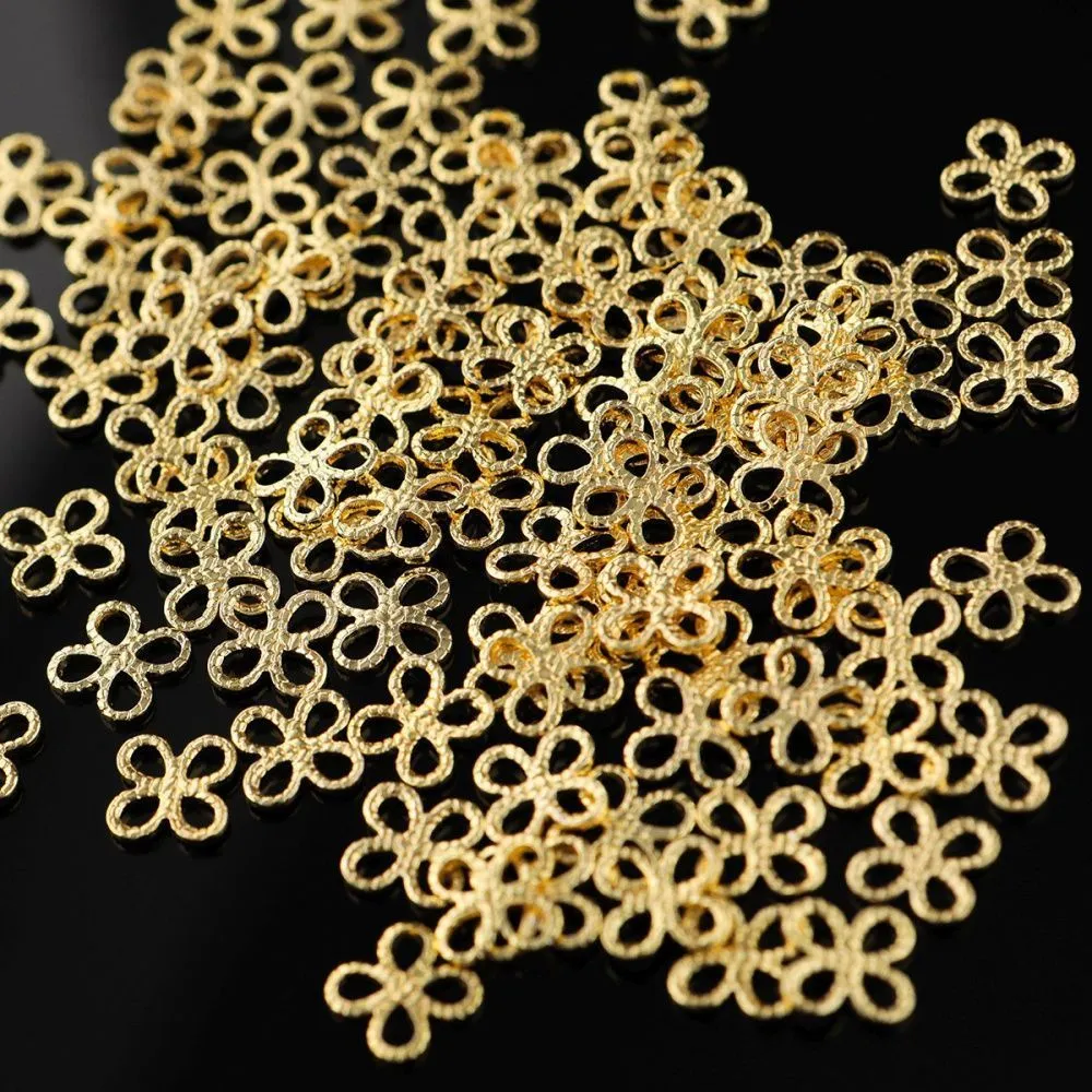 коннектор "контур", позолота, 10x10x1.5 мм