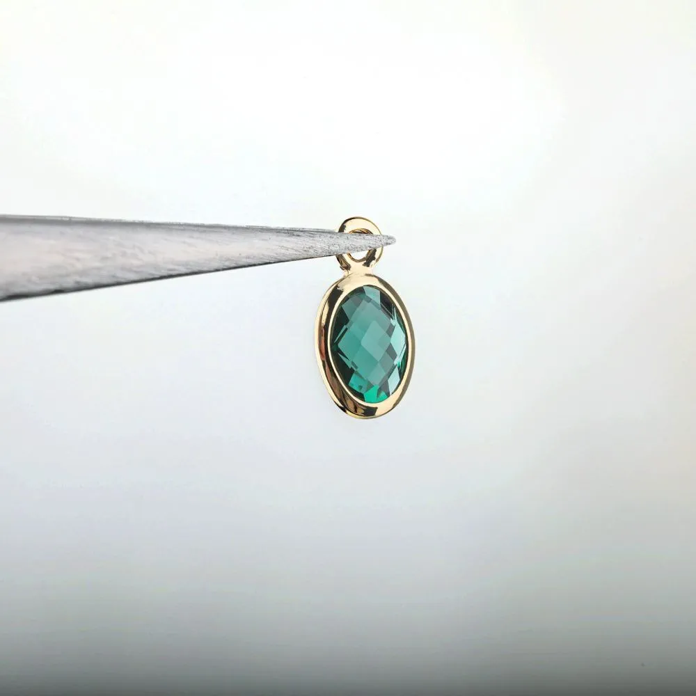 подвеска металл "сакура", позолота/прозрачный, 14.5x12x3 мм