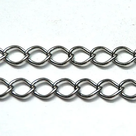 цепочка "кластер", цвет платина, звено 9х7х1.5 мм