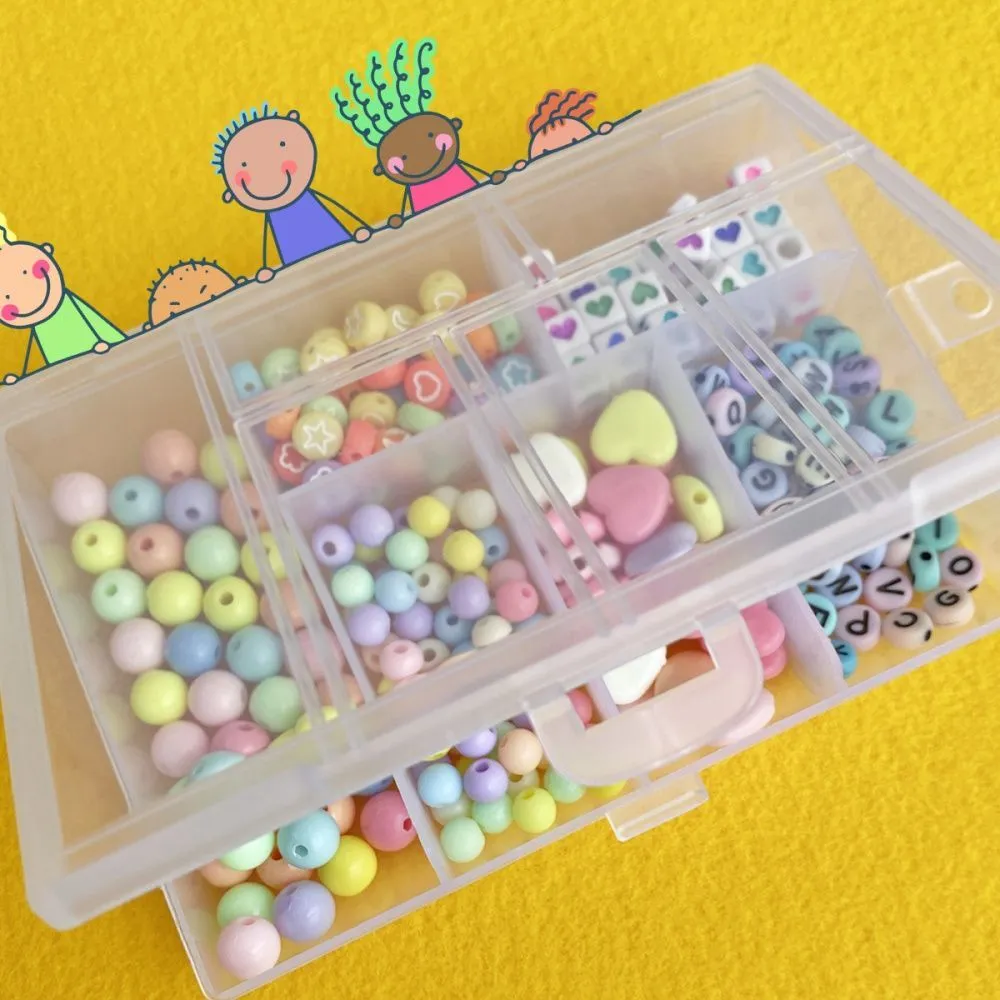 набор бусин в органайзере "агата"