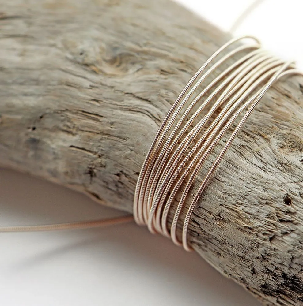 канитель жесткая, цвет золото розовое, 1 мм