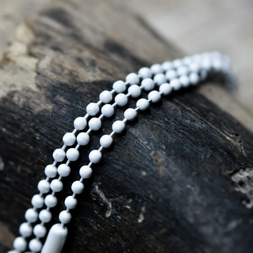 цепочка для брелока "шарик", цвет белый, 12 см