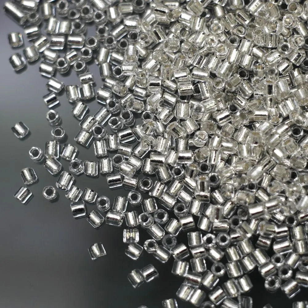 бисер "радуга", рубка, цвет прозрачный/серебрение (уп 7 г)