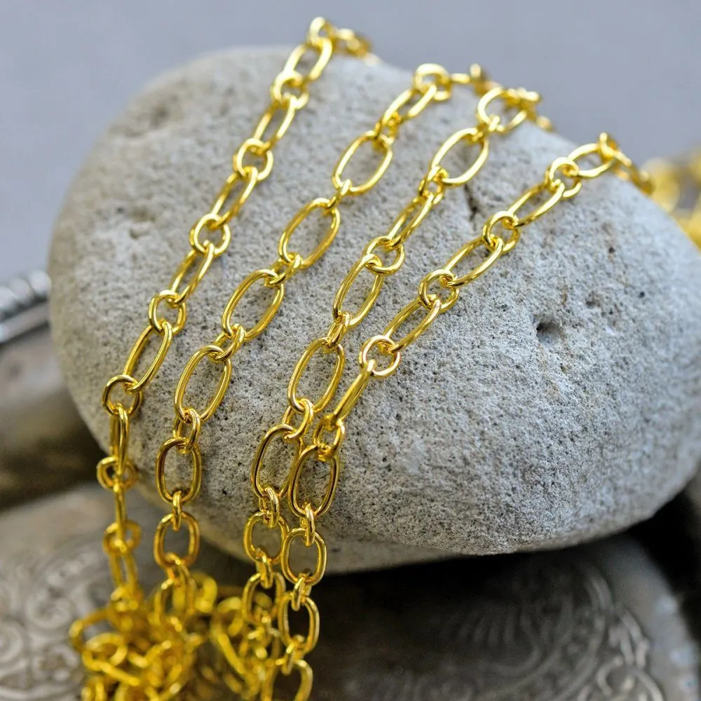 цепочка "венто", цвет золото, звено 9x5x1 мм