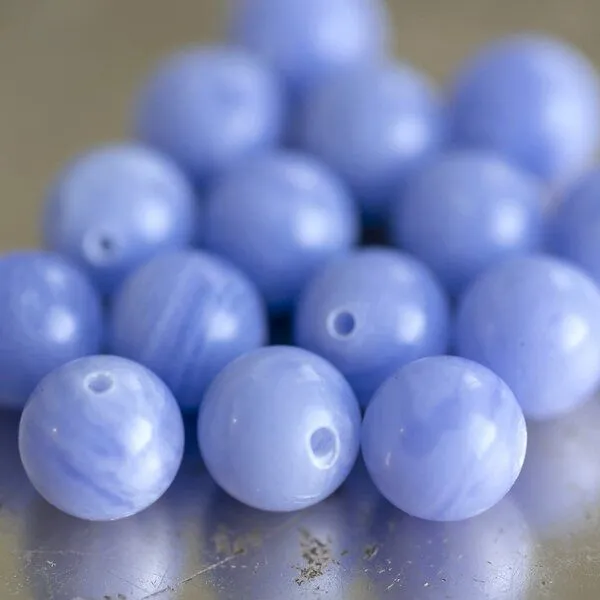 бусина бирюза синтетическая 8, цвет лавандовый, 8 мм
