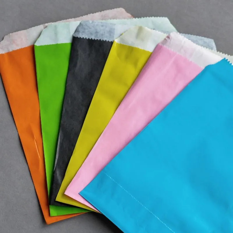 пакет крафт, бумага, цветовой микс, 18x13 см