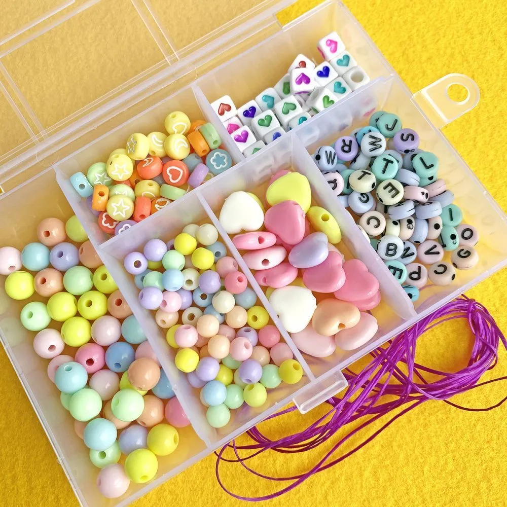 набор бусин в органайзере "агата"