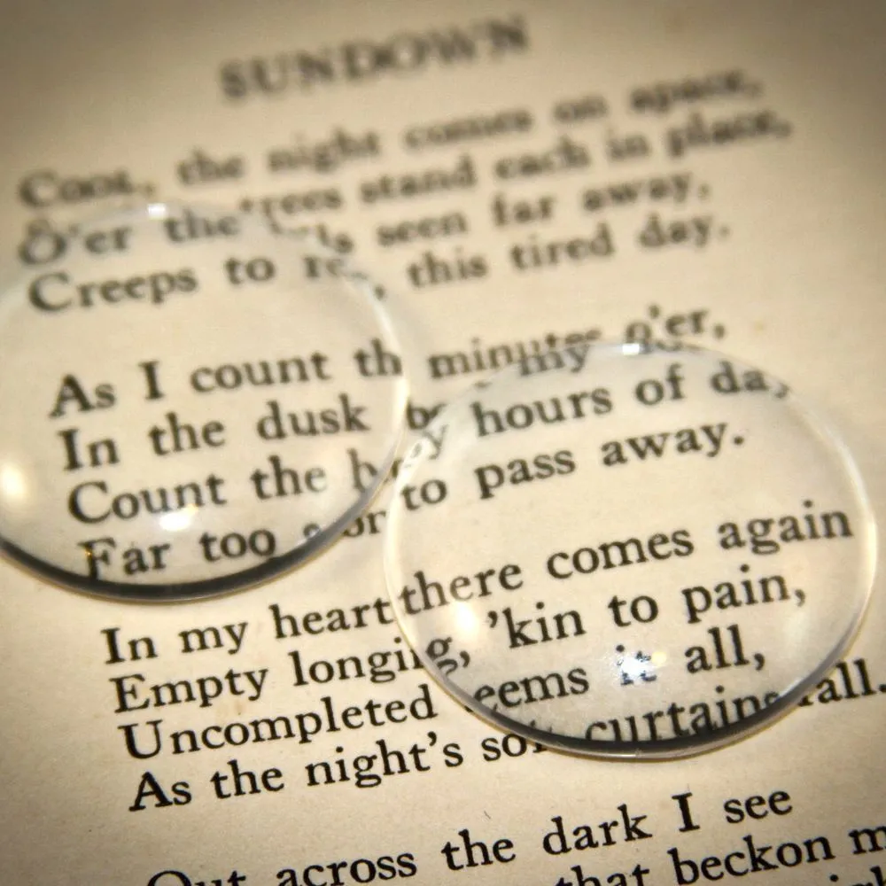 кабошон стеклянный, круглый, прозрачный, 15х4 мм