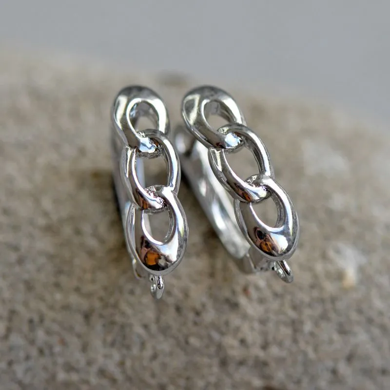 швензы "цепь", покрытие платиной, 18.5x5.5x12.5 мм 