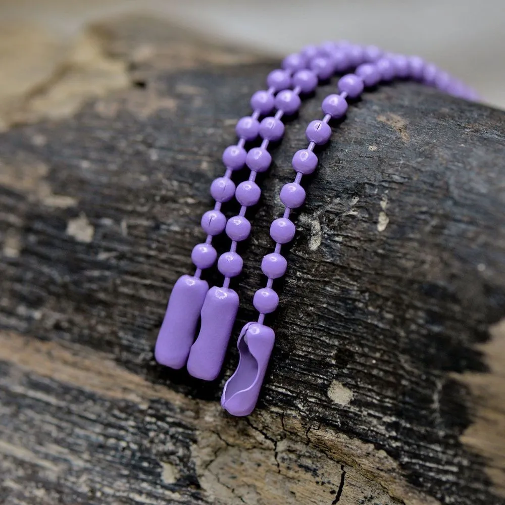 цепочка для брелока "шарик", цвет сиреневый, 12 см