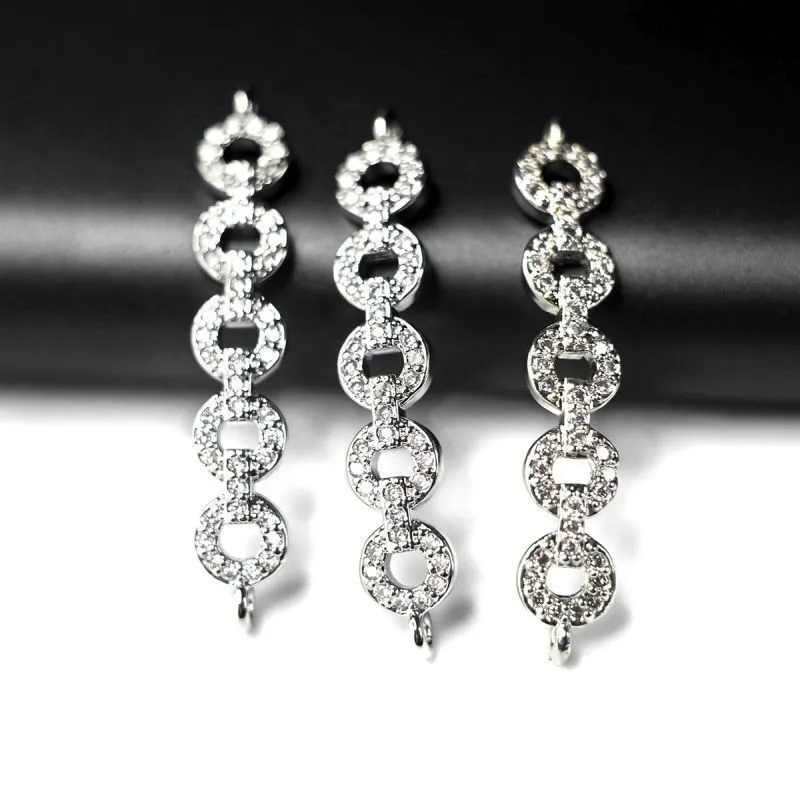 коннектор "анелли", покрытие платина/циркон, 6x33x2.5 мм