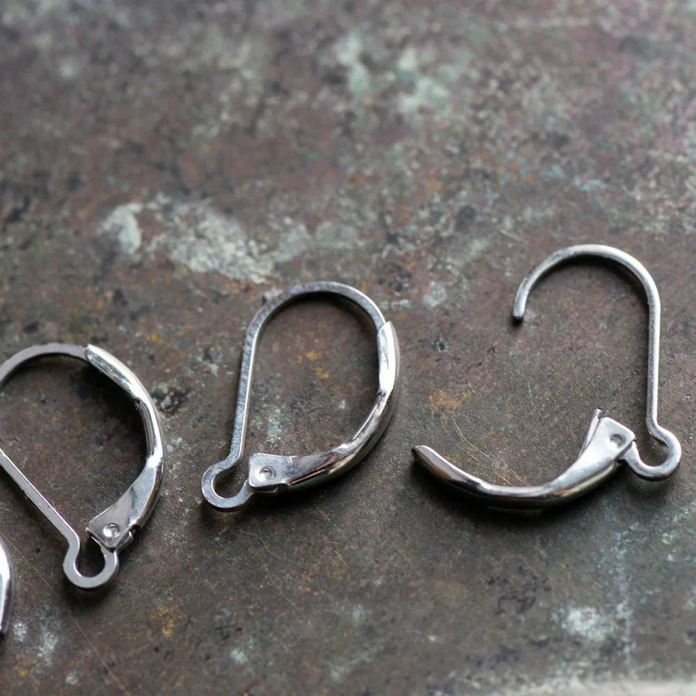 швензы "тенир", покрытие платиной, 16x12x2 мм 