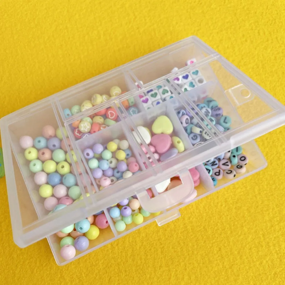 набор бусин в органайзере "агата"