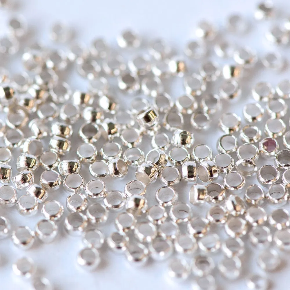 кримп, цвет серебро, 2х1.2 мм  (уп 120 шт)